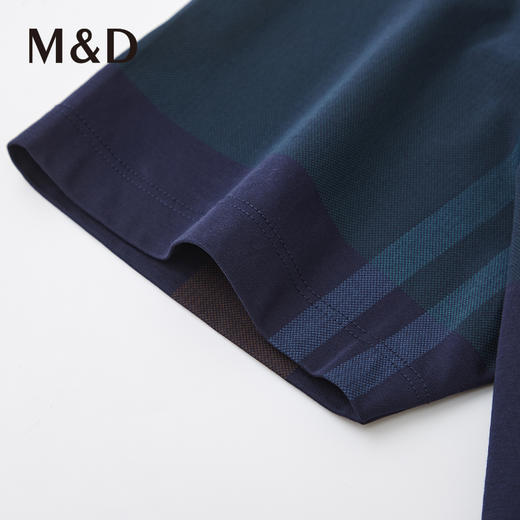 名盾商务男装撞色格纹短袖衬衫男夏季薄款新款透气中青年休闲衬衣 商品图2