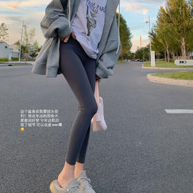 金蘑菇菇【王牌鲨鱼皮】刚需2色！高級哑光质地，高弹瘦腿打底裤