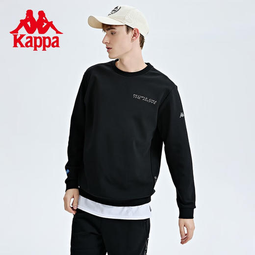 Kappa卡帕套头衫秋男运动卫衣休闲圆领长袖上衣K0C52WT40 商品图2