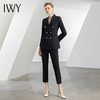 IWY/黑色高端职业西装套装女白领通勤正装工作服修身显瘦 OLC10433+P10433 商品缩略图3