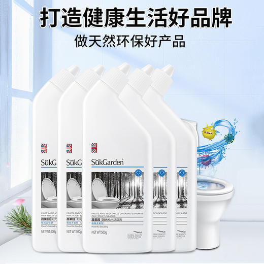 「5瓶装！阳光松木洁厕剂」蔬果园阳光松木洁厕剂去污垢除异味清香提亮洁厕灵清洁工具 商品图0