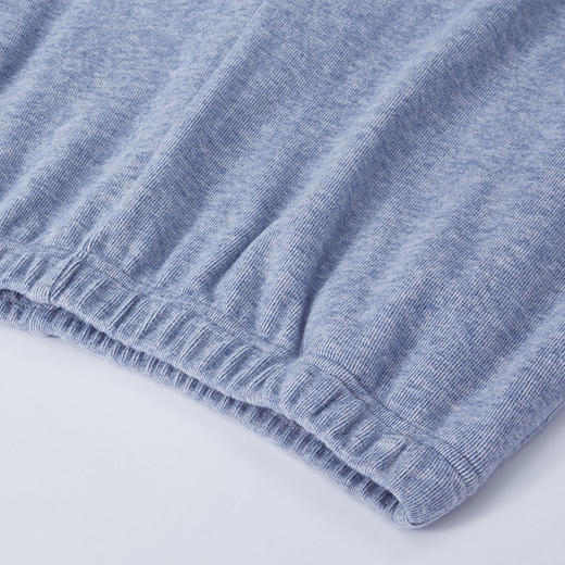 Threegun三枪 【花灰绒】翻领开襟长袖长裤男士家居套家居服-81707D911 商品图10