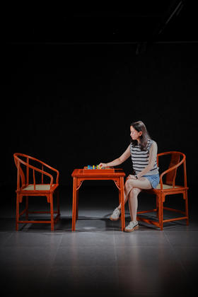 红桥红  家具严选  缅甸花梨（大果紫檀）【如意壸门垂手配小棋桌 圈椅 三件套】