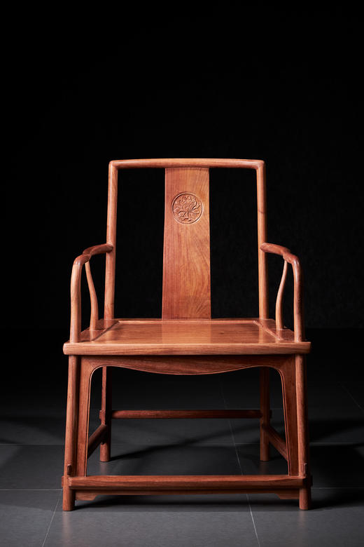 红桥红  家具严选  缅甸花梨（大果紫檀）【王款 大扇形 南官帽椅】 商品图0