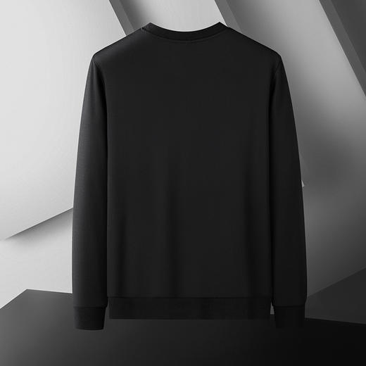 一口价【新款DDA】大依优型大码长袖卫衣圆领套头加肥加大宽松商务休闲秋季上衣男士T恤 商品图3