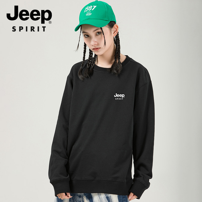 JEEP 情侣休闲卫衣 男女款 时尚显瘦 宽松不紧绷