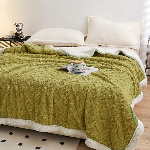 新款奶肤绒被套盖毯 商品图7