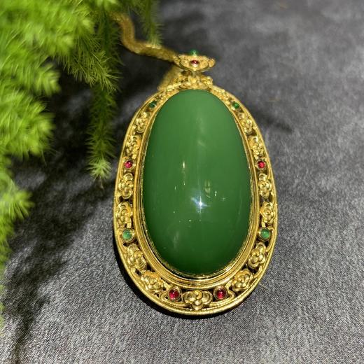 【御珠宫坊】金镶碧玉吊坠 商品图1