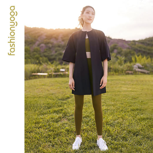 F09858凡圣瑜伽服春夏款优雅女神休闲外搭外套（不含胸垫） 商品图7