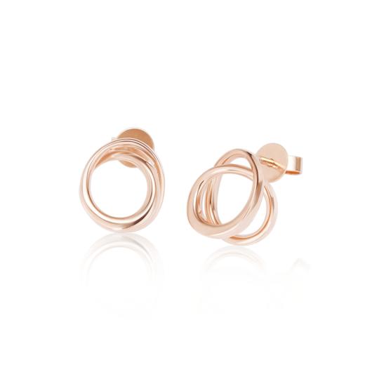 ROSEONLY 玫瑰系列-LOVE ROSE 耳钉耳饰 18K玫瑰金镶红宝镶钻 商品图3