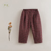 【马克珍妮 芦芙】新款秋装 女童法式格纹呢子萝卜裤221803 商品缩略图1