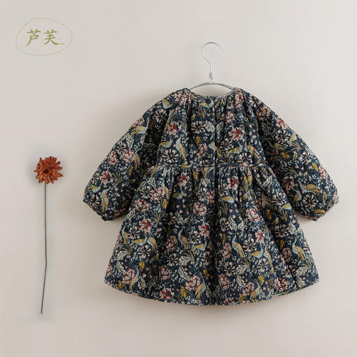 【马克珍妮 中国风】秋冬新款 纯棉灯芯绒加厚连衣裙221296 商品图1