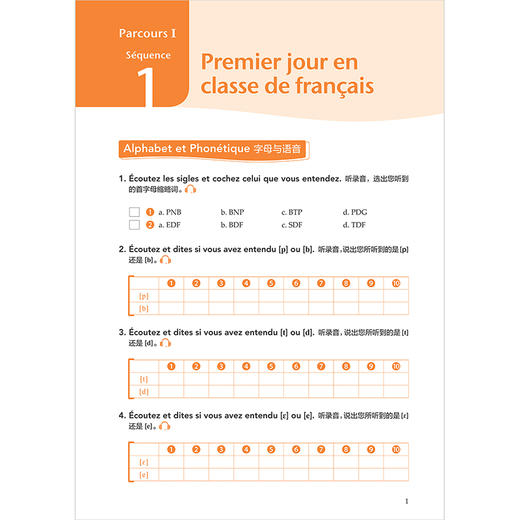 新经典法语(1)(同步语法词汇手册) 商品图3