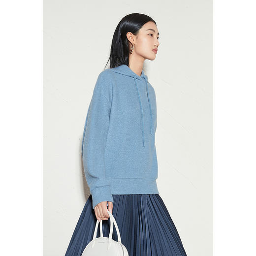 【商场同款】麦檬冬简约抽绳连帽卫衣5CA301491 商品图2