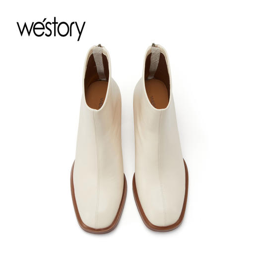 westory秋冬新款女靴短筒时尚靴低跟短靴81881 商品图3