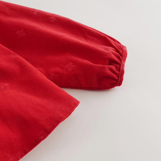 【马克珍妮 芦芙】秋装新款 刺绣小花灯芯绒衬衫221272 商品图4