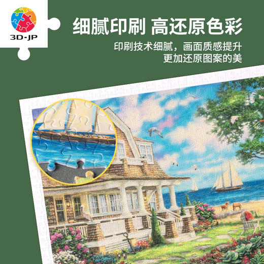 【折扣商品 不退不换】1200片平面拼图 塑料拼图H2820 Chuck Pinson - 海湾花园别墅 商品图2