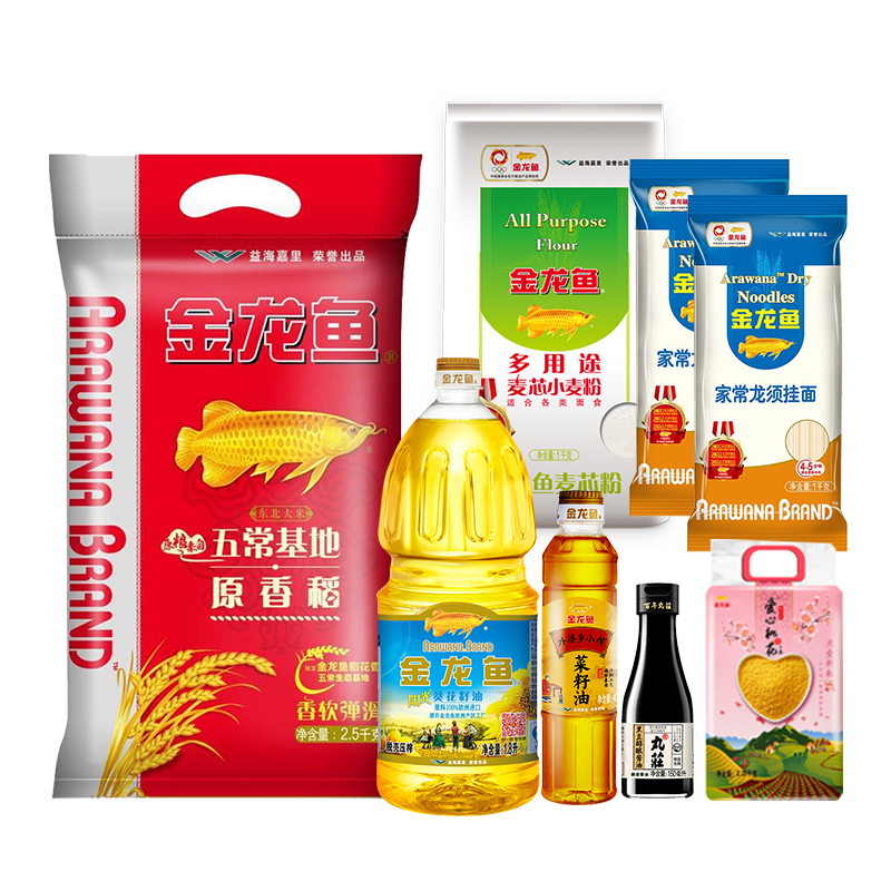 金龙鱼米面粮油调味礼盒7250g