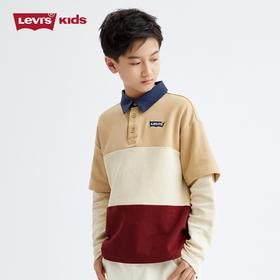 LEVIS 李维斯  春 大童小童 POLO衫 拼接 LVB-PL-D150
