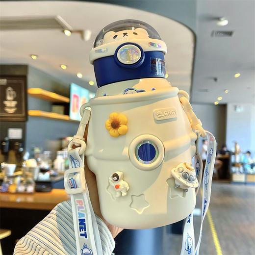 星际太空宇航员保温杯创意卡通儿童可爱硅胶套保温壶【朋友圈专享】_HLY 商品图1