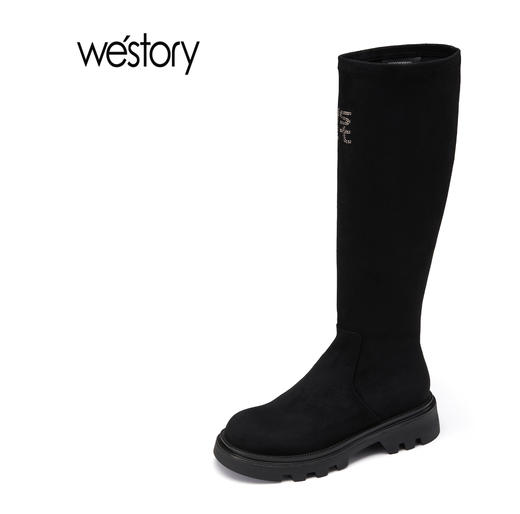 westory22秋冬新款女靴时尚高靴82052—82051 商品图2
