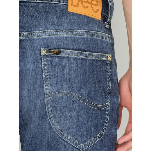 Lee商场同款22秋冬新品男中蓝705标准磨毛牛仔裤LMB100705101-189 商品图4