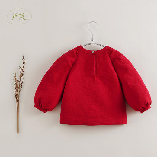 【马克珍妮 芦芙】秋装新款 女童蝴蝶结泡泡袖小衫221268 商品图2