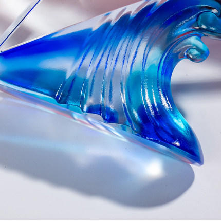 高档琉璃水晶奖杯定制五角星创意荣誉颁奖公司纪念品刻字牌定做 商品图3