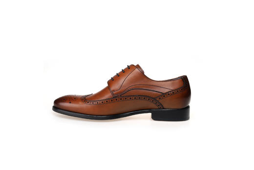 豪麟名鞋奥莱都彭男鞋牛皮革皮鞋E31220204咖啡色  原价5260元 商品图1