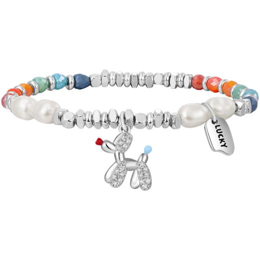 ZEGL浪姐美依礼芽同款气球狗彩色串珠手链女小众碎银子多巴胺饰品 商品图6