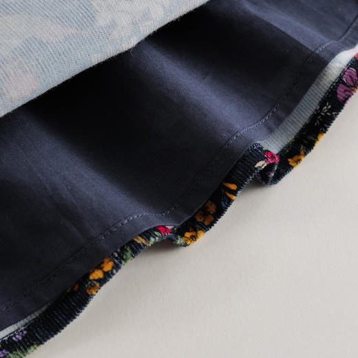 【马克珍妮 中国风】秋冬新款 女童灯芯绒旗袍连衣裙221725 商品图4