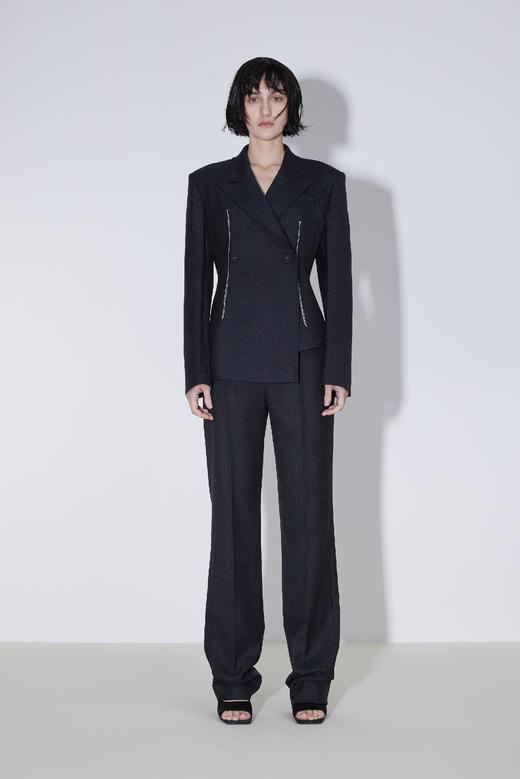 撞色线拷边收腰西服 商品图0