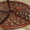 清 红木镶瘿木透雕回纹五足圆桌 商品缩略图2