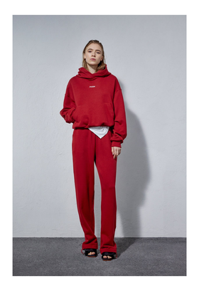 脚口抽绳卫衣裤