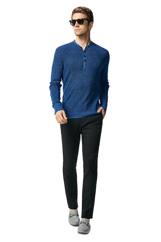 callisto蓝色全羊毛毛衣 SNKNW020BL 商品图1