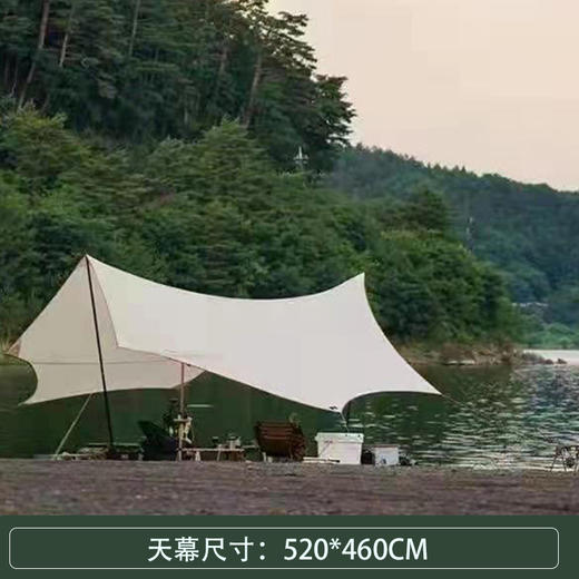 芊陌鸟户外-蝴蝶六角210D天幕（5.2*4.6M） 商品图0