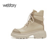 westory22秋冬新款潮酷工装靴马丁靴街头女户外皮靴82211 商品缩略图3