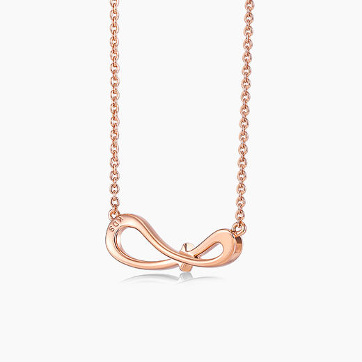 KADER无限星芒项链女925纯银轻奢小众锁骨毛衣链2022年新款送女友 商品图4