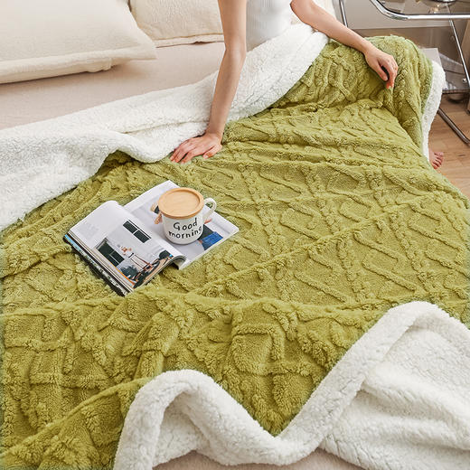 新款奶肤绒被套盖毯 商品图2