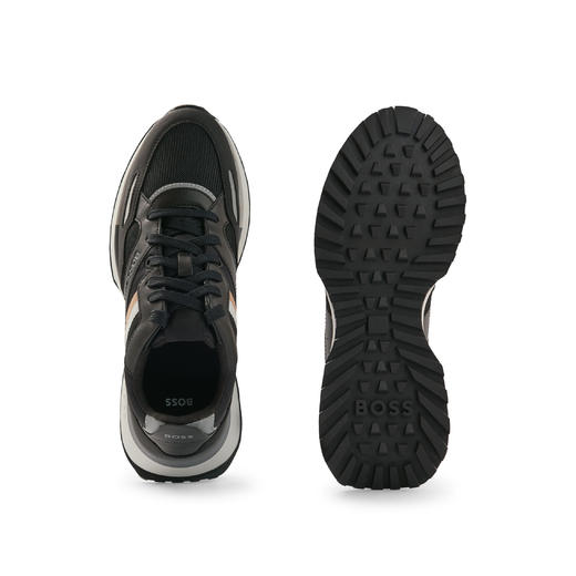 百货世界-国际精品馆-BOSS经典条纹混合材质运动鞋 商品图1