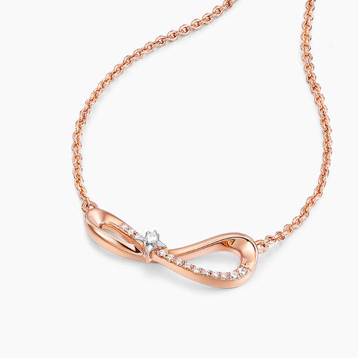 KADER无限星芒项链女925纯银轻奢小众锁骨毛衣链2022年新款送女友 商品图2