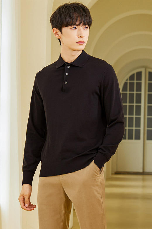 callisto多色可选翻领毛衣  FPKNW028C 商品图0