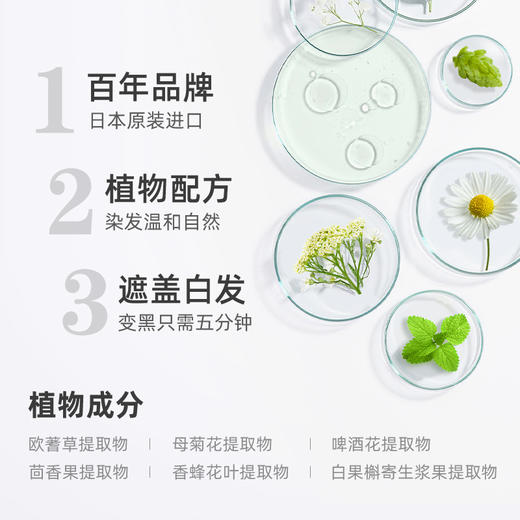 Bigen美源 发采快速染发霜便捷染发剂棕色 80g/盒 商品图1