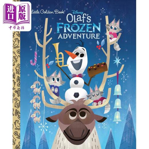 【中商原版】Olaf's Frozen Adventure Little Golden Book (Frozen) 小金书：奥拉夫的冰雪冒险 英文原版 儿童绘本 迪士尼系列  商品图0