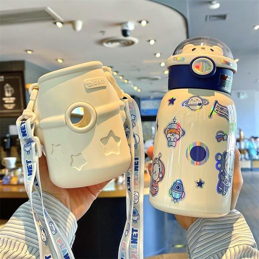 星际太空宇航员保温杯创意卡通儿童可爱硅胶套保温壶【朋友圈专享】_HLY 商品图3