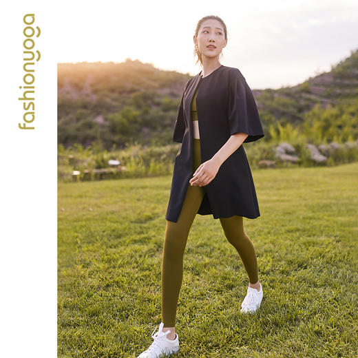 F09858凡圣瑜伽服春夏款优雅女神休闲外搭外套（不含胸垫） 商品图3