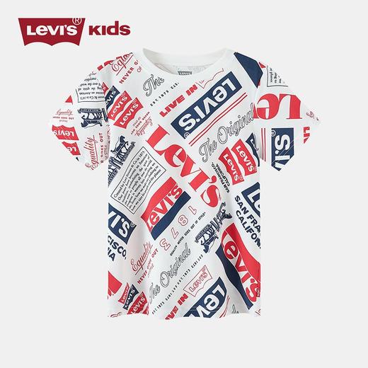 LEVIS 李维斯  夏 大童小童 短袖T恤 满印LOGO LVB-TE-D194 商品图4