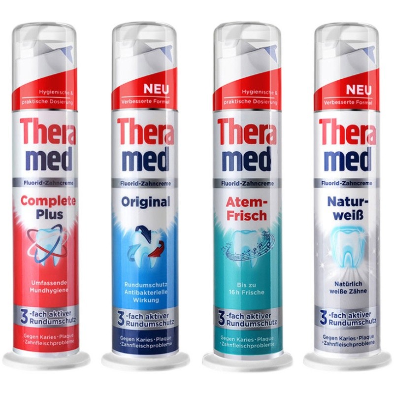 汉高 护齿达美白健齿清新多效立式牙膏 防龋抑牙斑菌减轻牙龈问题 100ml/支