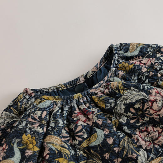 【马克珍妮 中国风】秋冬新款 纯棉灯芯绒加厚连衣裙221296 商品图2