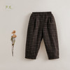 【马克珍妮 芦芙】新款秋装 女童法式格纹呢子萝卜裤221803 商品缩略图2
